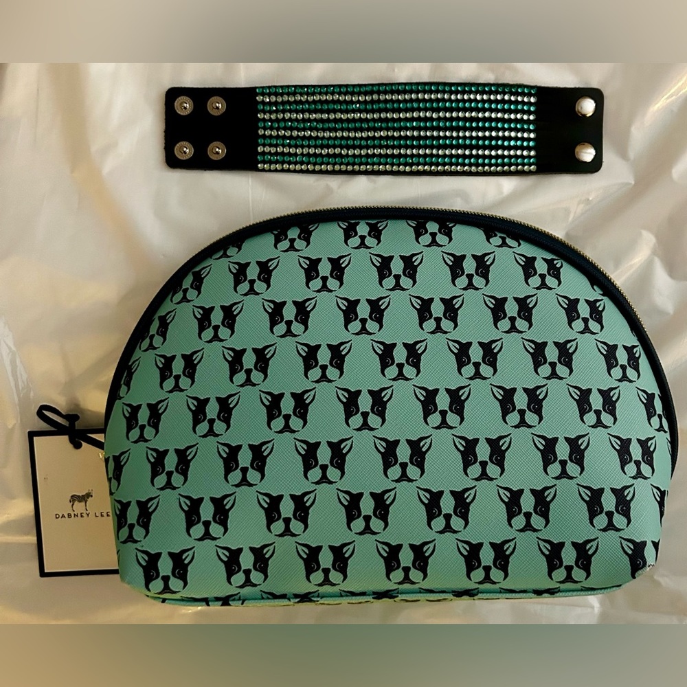 *SOLD Dabney Lee Frenchie French Bulldog MakeUp Bag